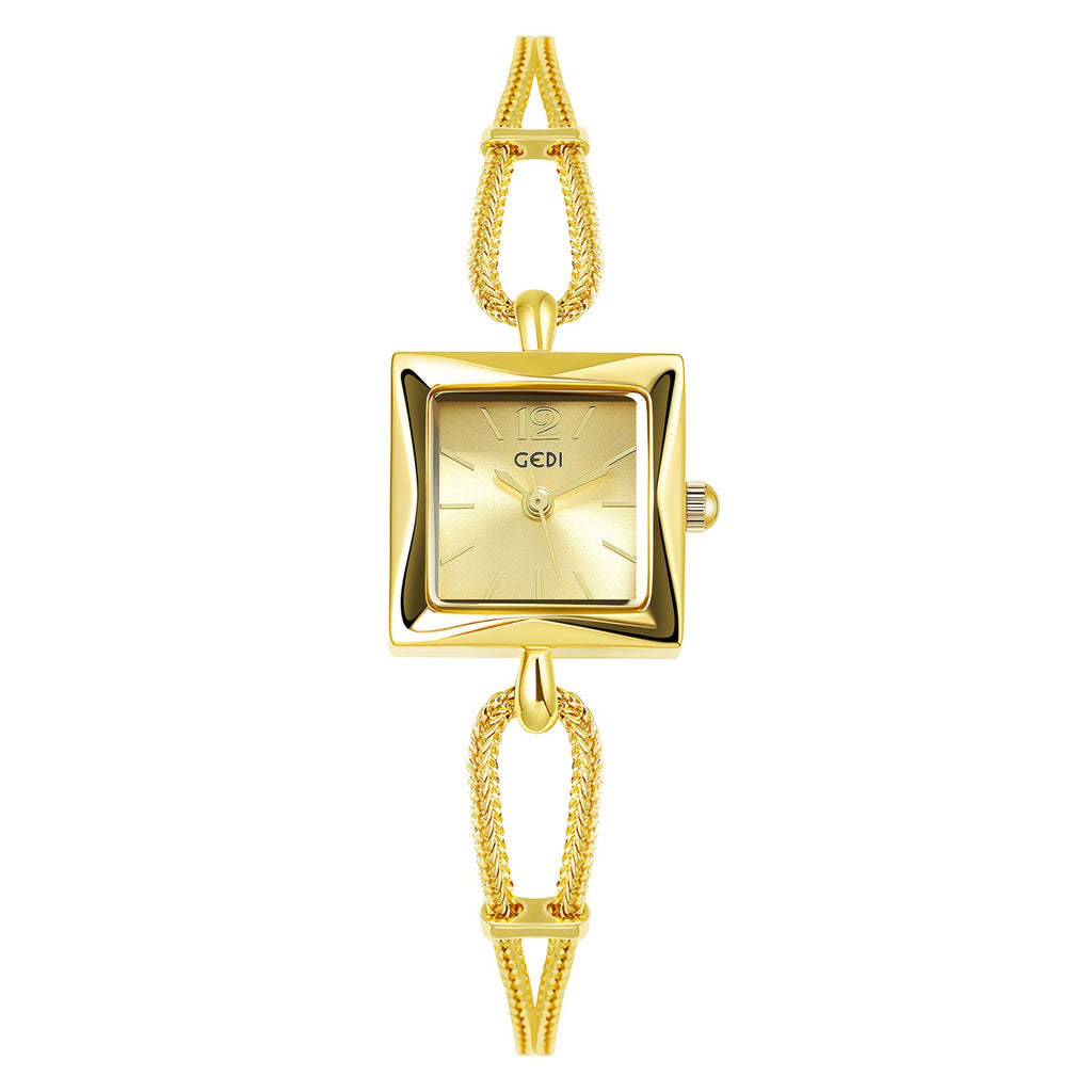 \Square Plate Alloy Bracelet Watch Antique Style