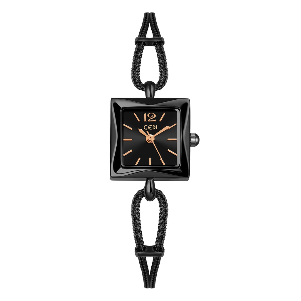 \Square Plate Alloy Bracelet Watch Antique Style