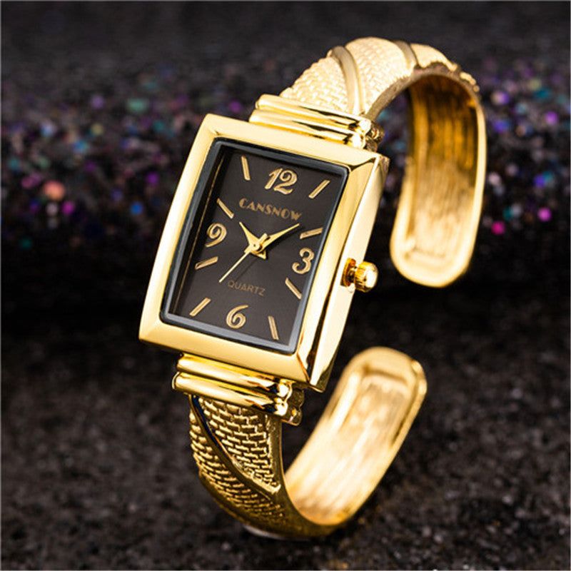 Metal Texture Square Bracelet Watch