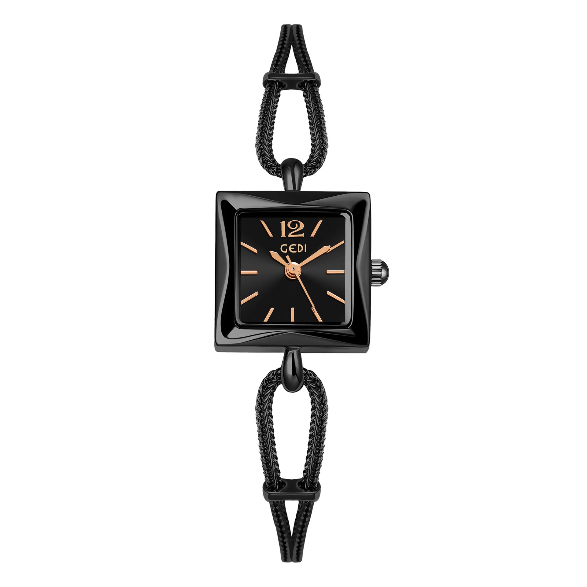 \Square Plate Alloy Bracelet Watch Antique Style
