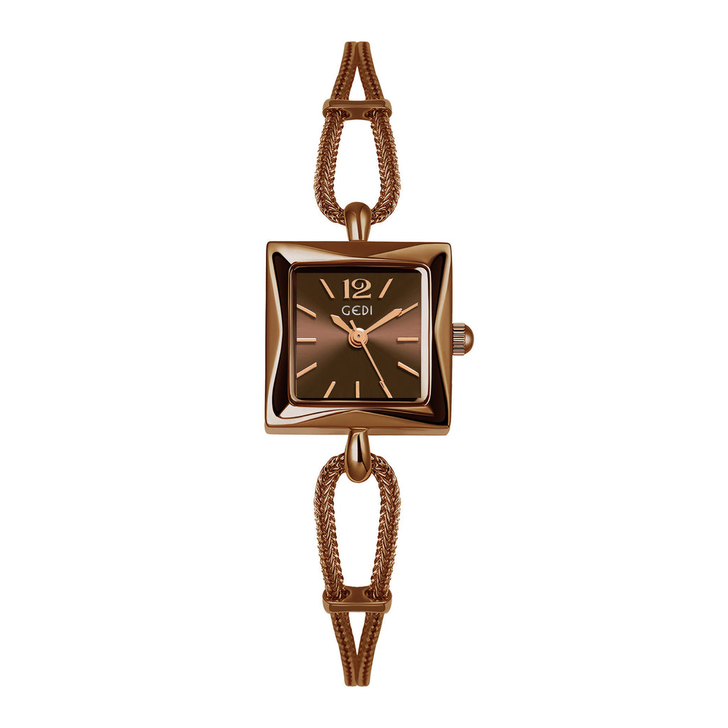 \Square Plate Alloy Bracelet Watch Antique Style