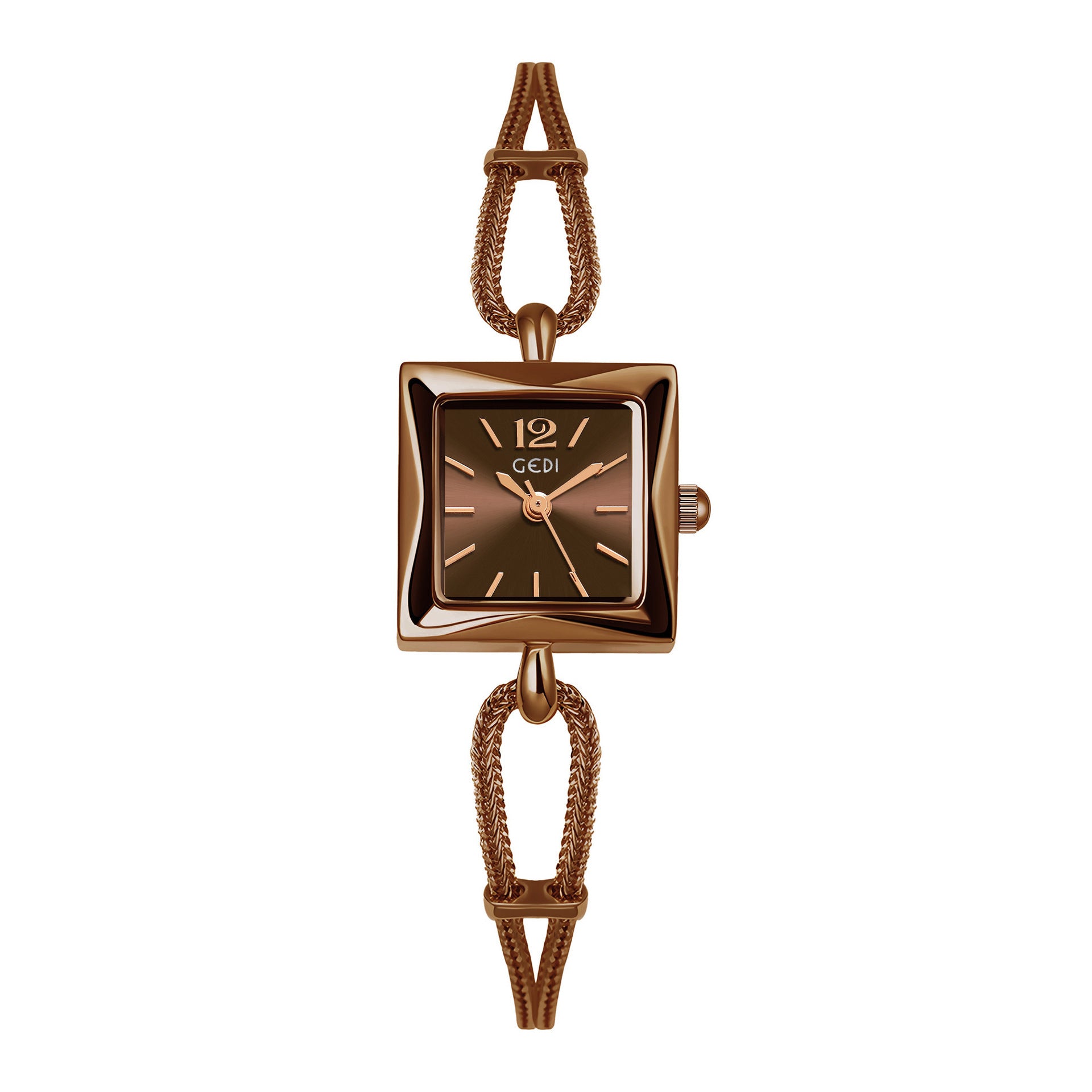 \Square Plate Alloy Bracelet Watch Antique Style