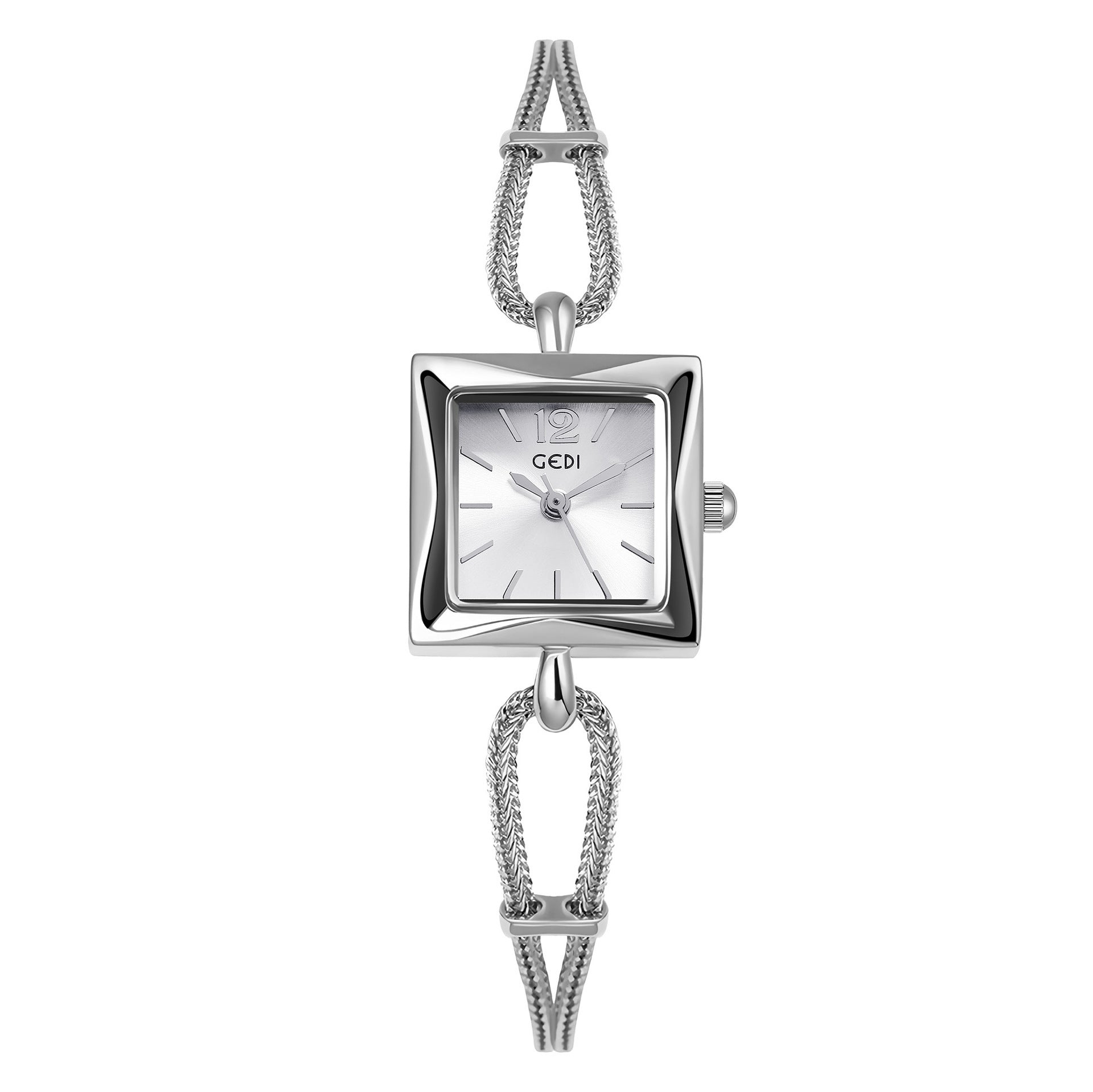 \Square Plate Alloy Bracelet Watch Antique Style