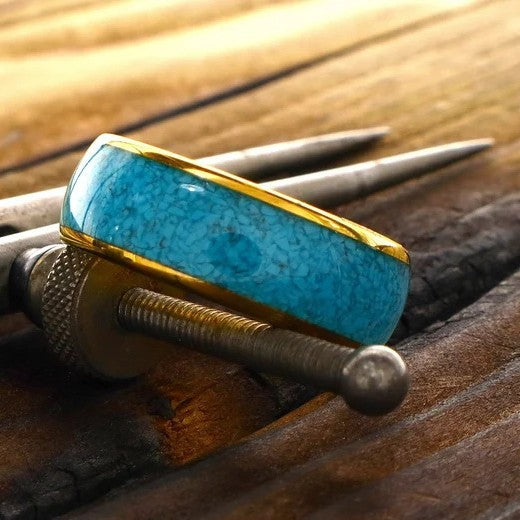 Light Luxury HAILANG Clouds Painted Dribble SST Ring