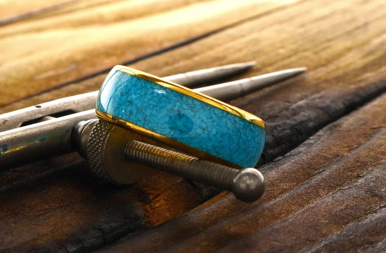 Light Luxury HAILANG Clouds Painted Dribble SST Ring