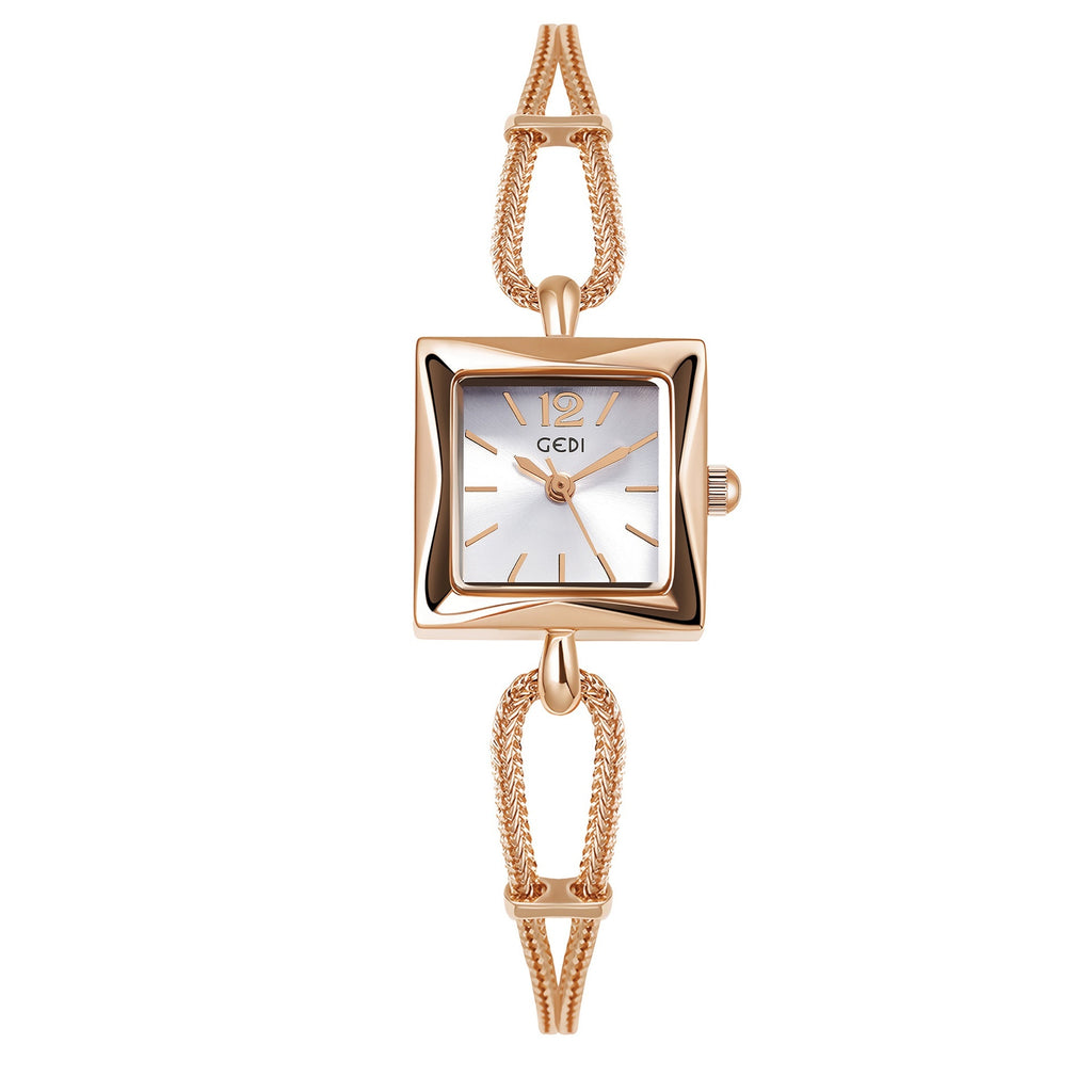 \Square Plate Alloy Bracelet Watch Antique Style