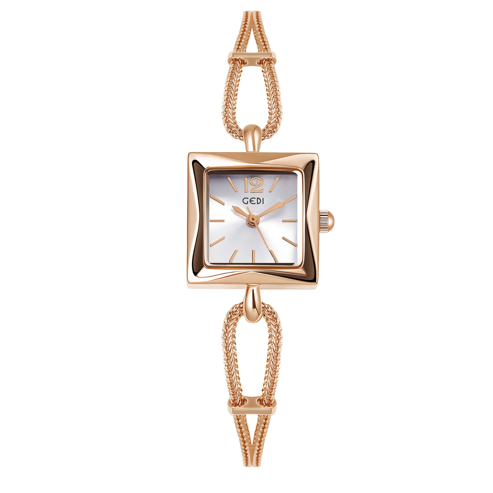 \Square Plate Alloy Bracelet Watch Antique Style