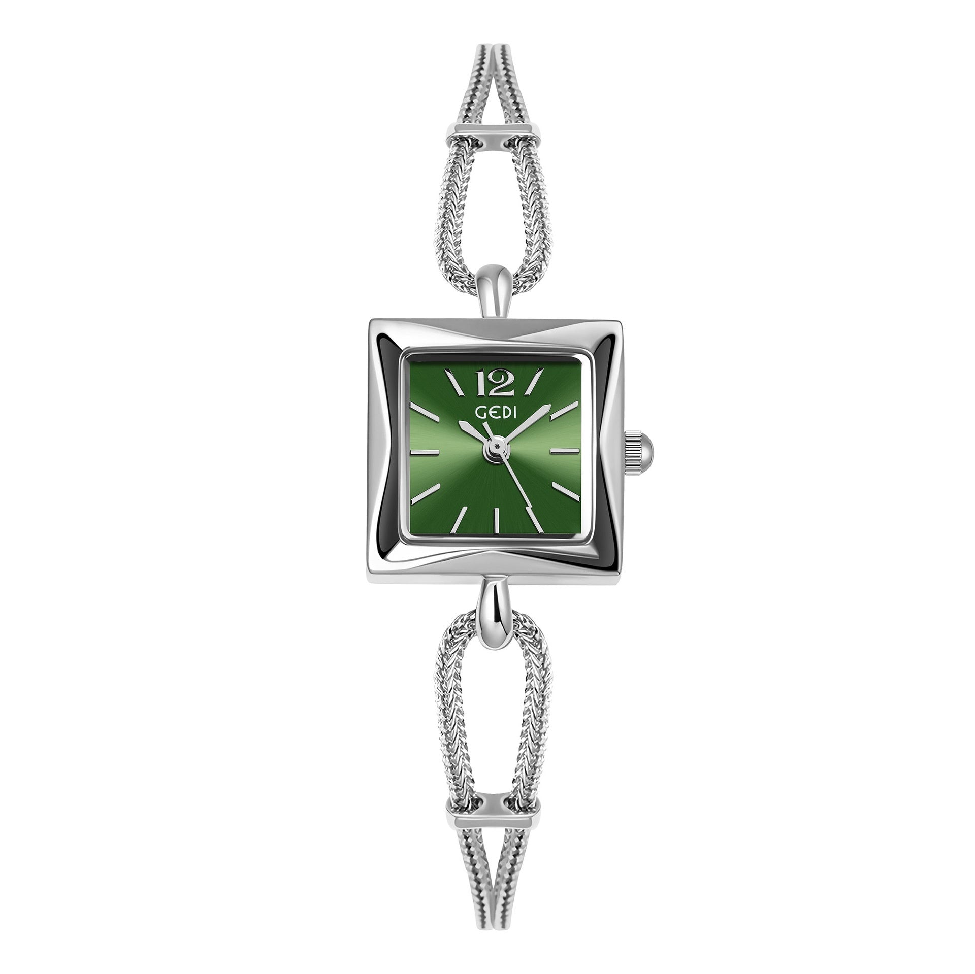 \Square Plate Alloy Bracelet Watch Antique Style