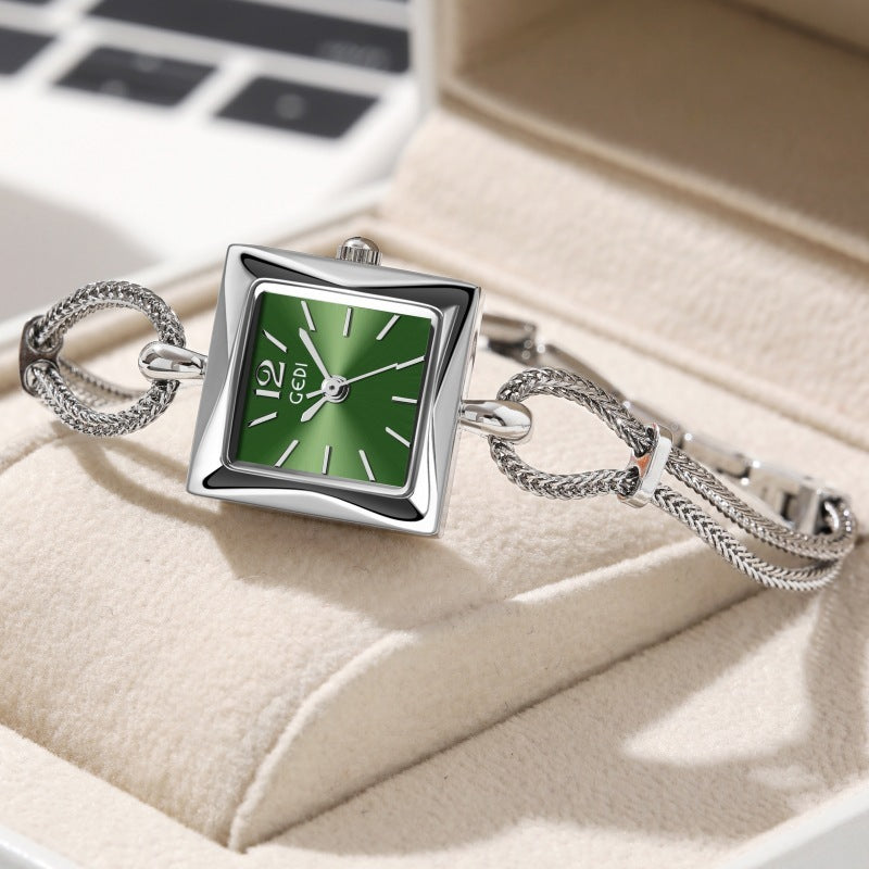\Square Plate Alloy Bracelet Watch Antique Style